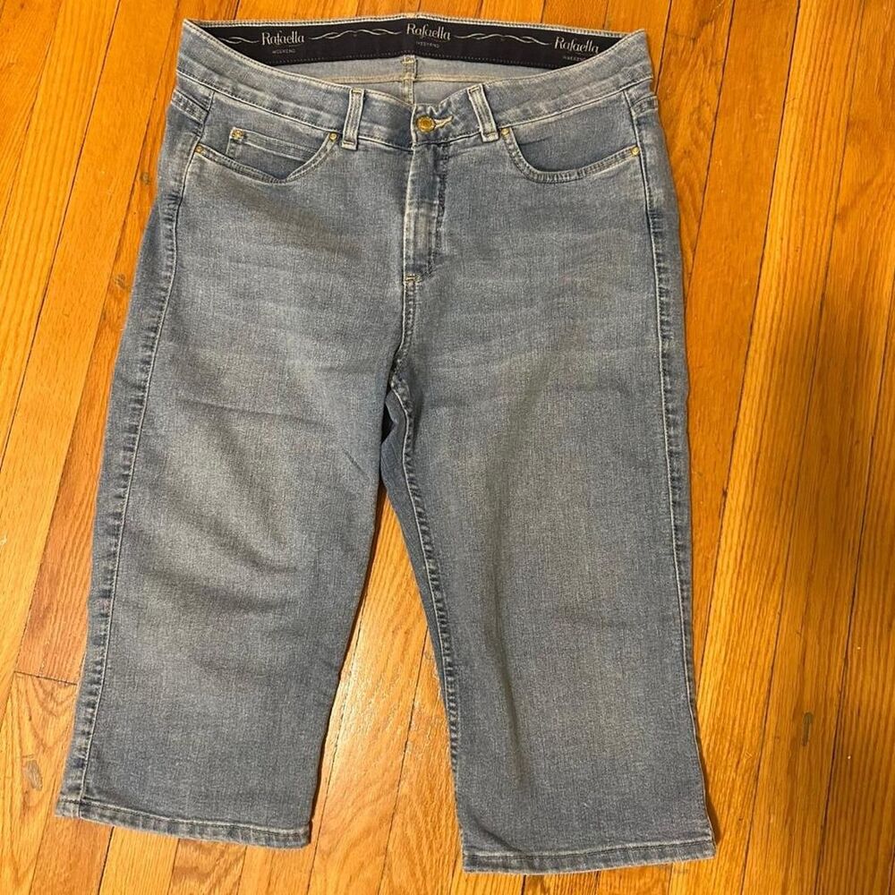 Rafaella Weekend Womens 12 Capri Jeans Stretch Denim Blue Wash Cropped